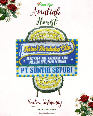 Papan Bunga Duka di Karang Harapan